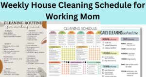 Weekly House Cleaning Schedule for Working Mom