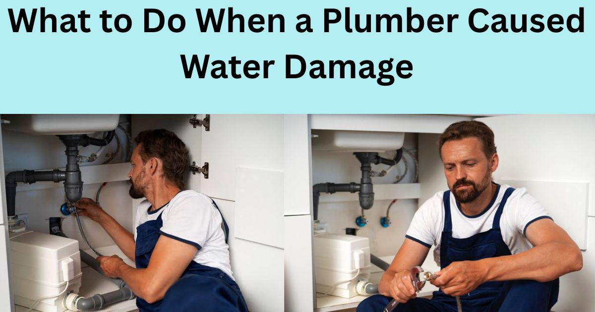 What to Do When a Plumber Caused Water Damage