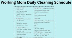 Working Mom Daily Cleaning Schedule (2)